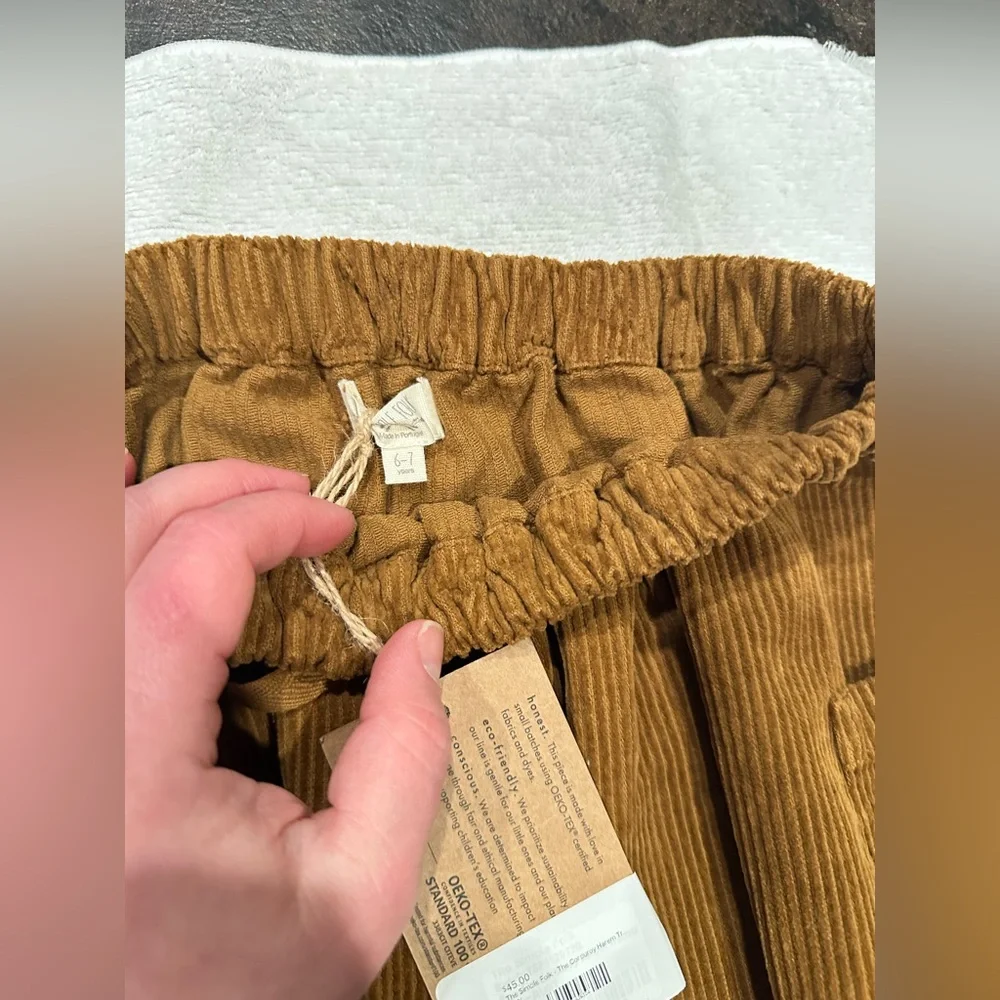 The simple folk corduroy harem pants 6/7 nwt - Picture 5 of 5
